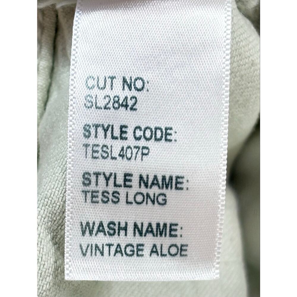 SLVRLAKE Tess Long Curve Leg Jeans Vintage Aloe Size 27 - Picture 7 of 7